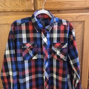 Zoo York Men's Checkered Shirt - Red, Blue, White
